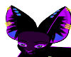 purple black fur ears
